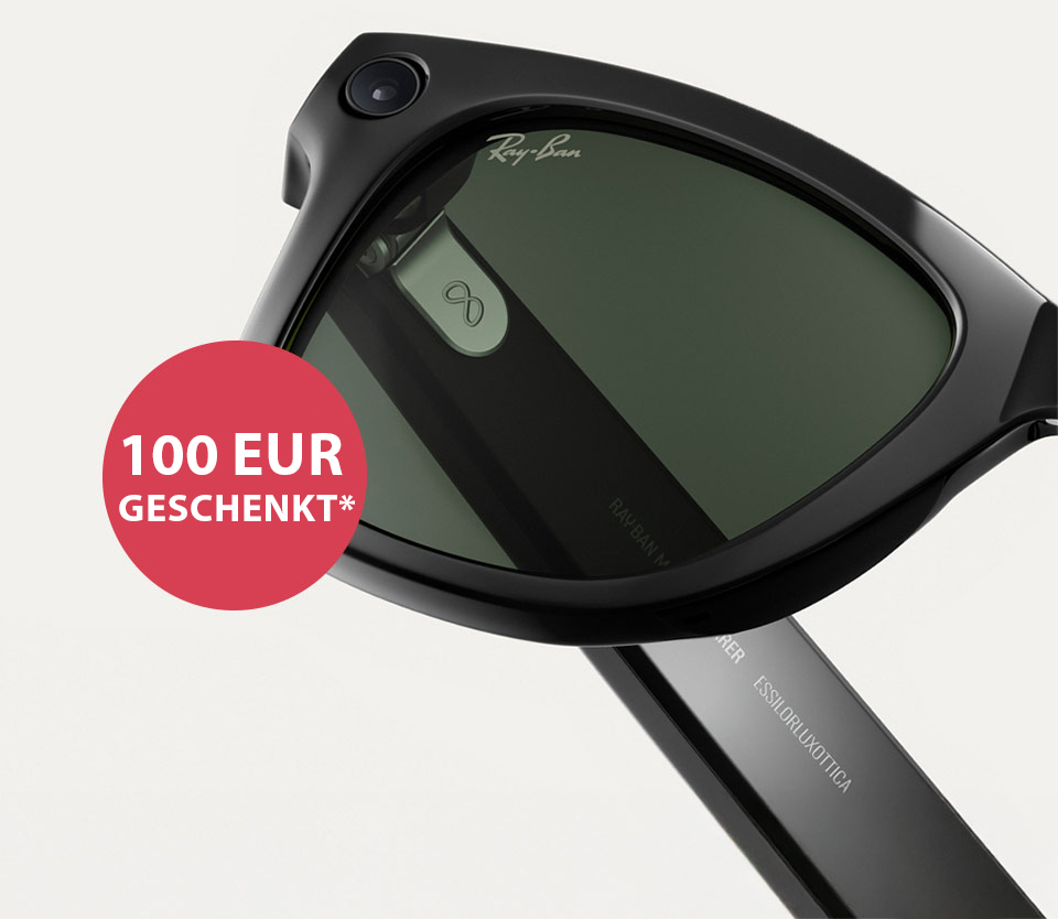 Ray-Ban Brille mit Siegel für 100 Euro Rabatt